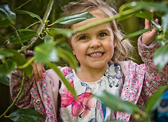 Bankfield Nursery Pupil outdoors