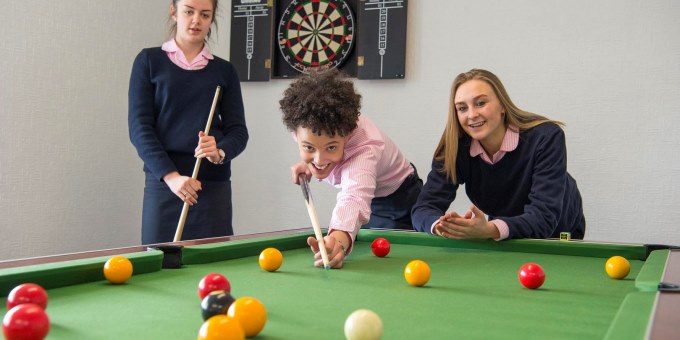 Games Room – Sixth Form facilities at Harrogate Ladies’ College