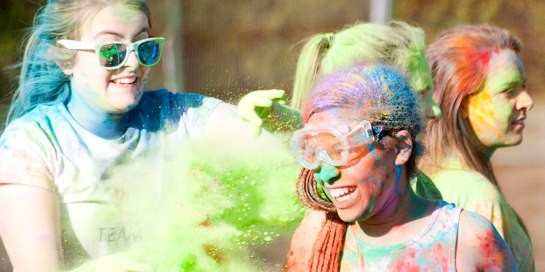 Colour Run at harrogate Ladies' College, leading private school in North Yorkshire