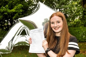 Harrogate Ladies' College pupil, Jenny Claridge, celebrates 10 A* grades at GCSE