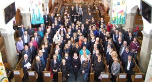 Come and Sing Visitors and Chapel Choir at Harrogate Ladies’ College