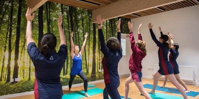 Wellness Centre Yoga Class at Harrogate Ladies College