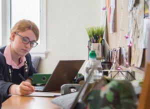 A level student at Harrogate Ladies College