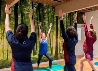 Yoga class in Wellness Centre