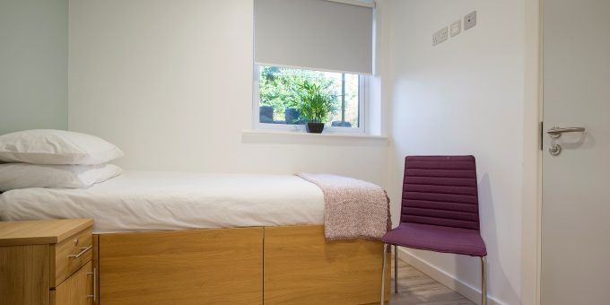 Bedroom in Wellness Centre at Harrogate Ladies College