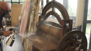 Envira-shielding at Harrogate Ladies' College Art Department