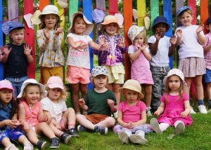 The Holiday Club children saying hello