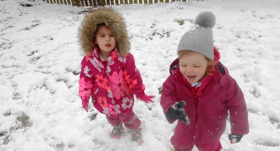 preschool snow play