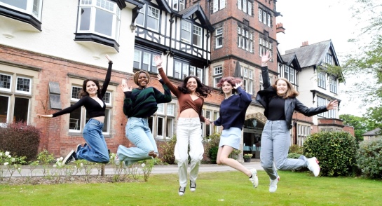 GCSE pupils jump for joy