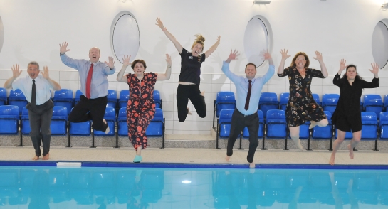Teachers jump into swimming pool at Harrogate Ladies' College