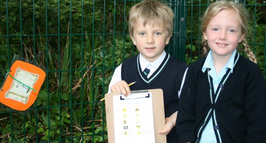 Pupils from Highfield Prep take part in a Maths Scavenger Hunt