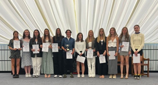 Harrogate Ladies’ College Senior Team of the Year Award Winners at the Sports Presentation Evening 