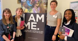 Pupils at one of Careers Fair Stands