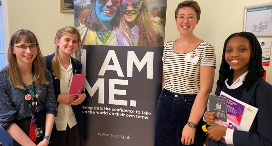 Pupils at one of Careers Fair Stands