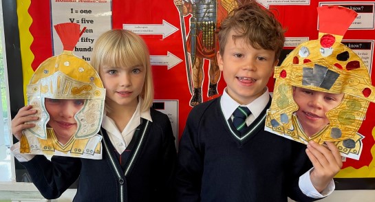 Prep 3 transform themselves into Roman Soldiers