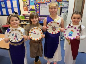 Prep 3 dressed up as Romans for Roman Day