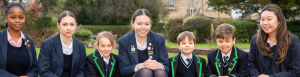 Harrogate Ladies' College and Highfield Prep School pupils smiling for the camera