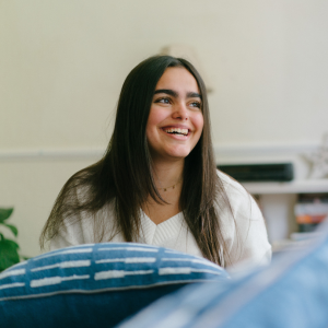 Student smiling