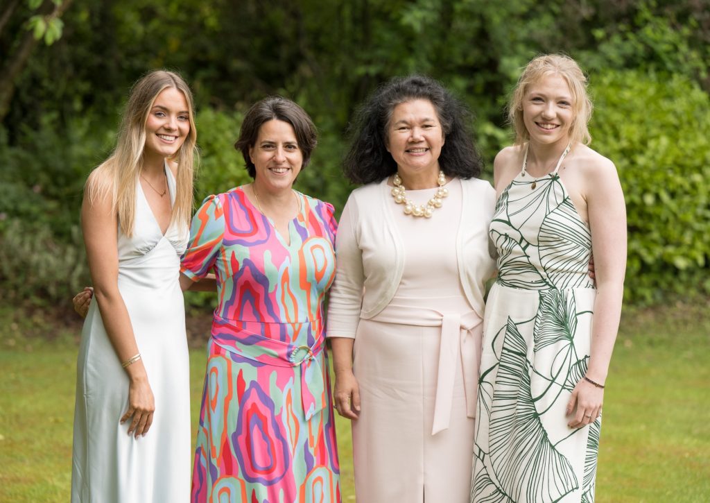 Lucy Dargavel (Head Prefect, Harrogate Ladies’ College), Helen Thomas (Head of BBC Radio 2), Joanna Fox (Principal (Acting), Harrogate Ladies’ College), Isabelle Bush (Head Prefect, Harrogate Ladies’ College).