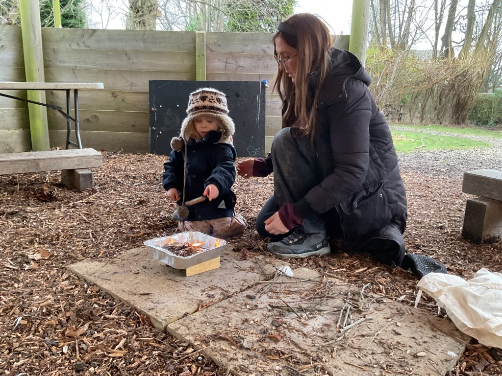 Forest School at Highfield Pre-School.