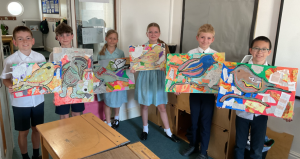 Prep 5 Birds and Collage artwork