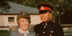 Joanna Fox's mother and father, Margaret and Jonasa.